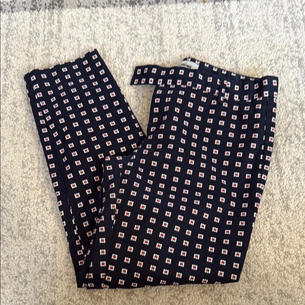 Navy Patterned Pants - Picture 6 of 6
